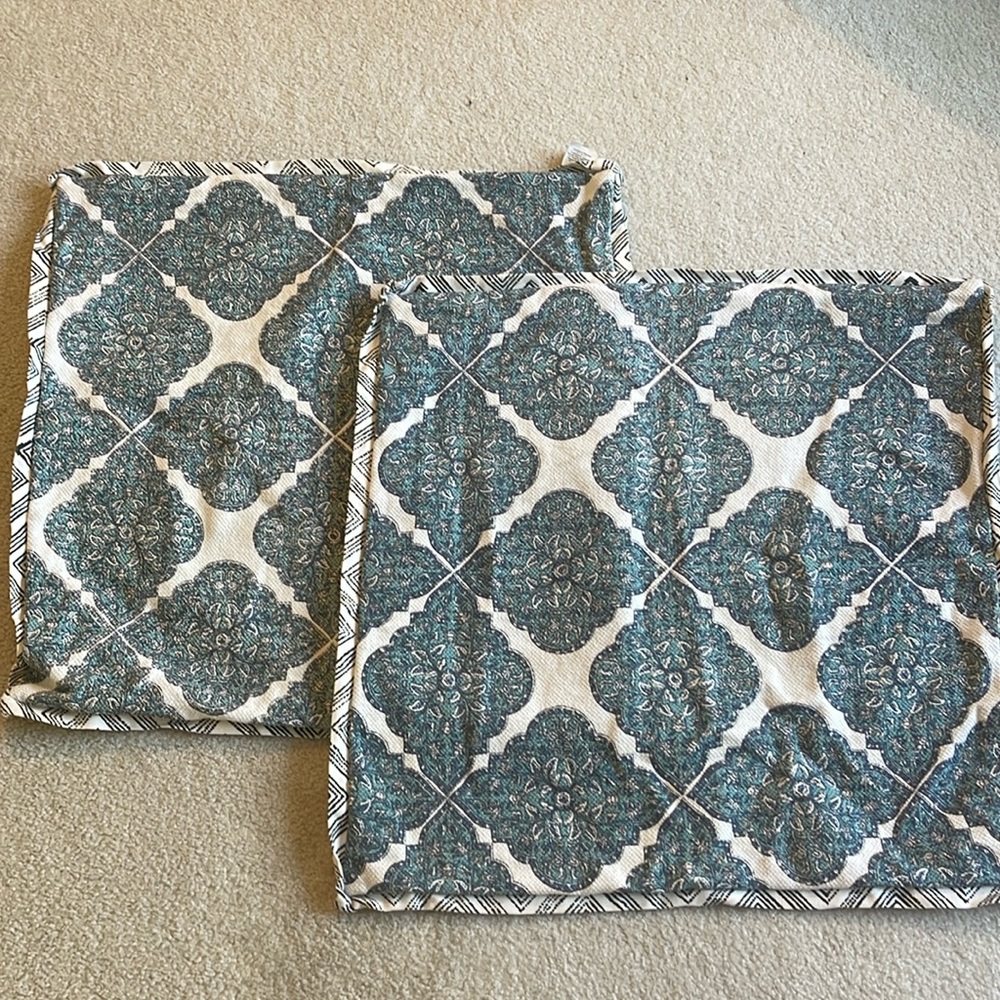Pottery Barn 24x24 pillow covers (2)